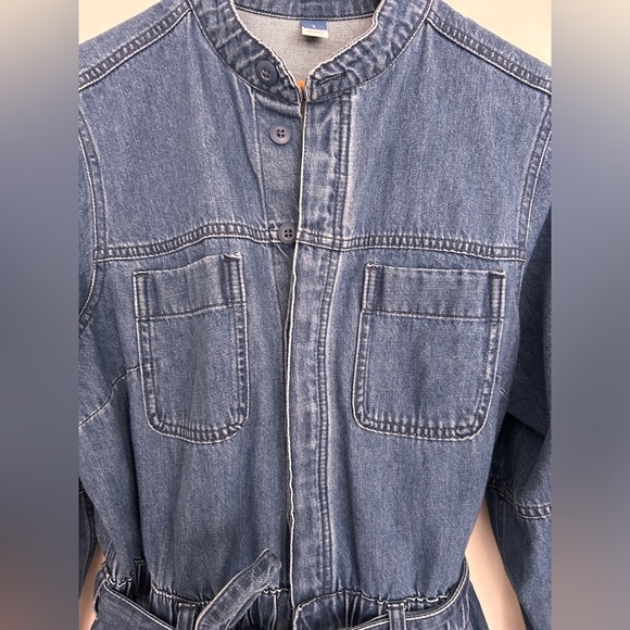 Old Navy One Piece Jumpsuit in Dark Blue Denim Size Large - Picture 3 of 10